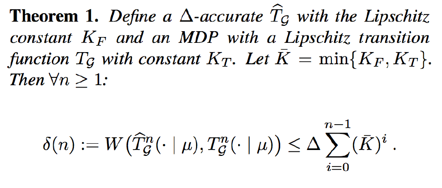 2018-9-6-Lipschitz Continuity in Model-based Reinforcement Learning_theorm_1